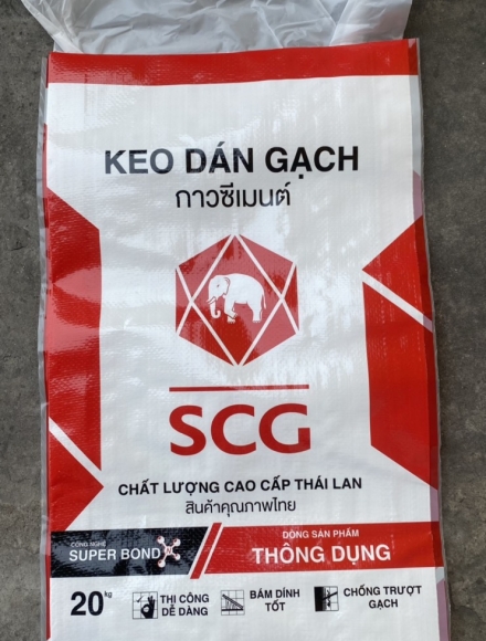 Bao PP Dệt Tráng Keo PP Đựng Keo Dán Gạch - SCG